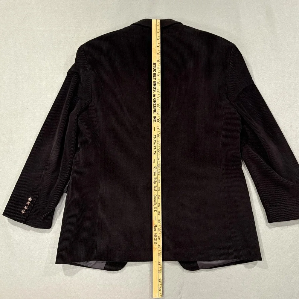 Lauren Ralph Lauren Blazer Mens 42‎ Brown Corduroy Collared Lined Pockets